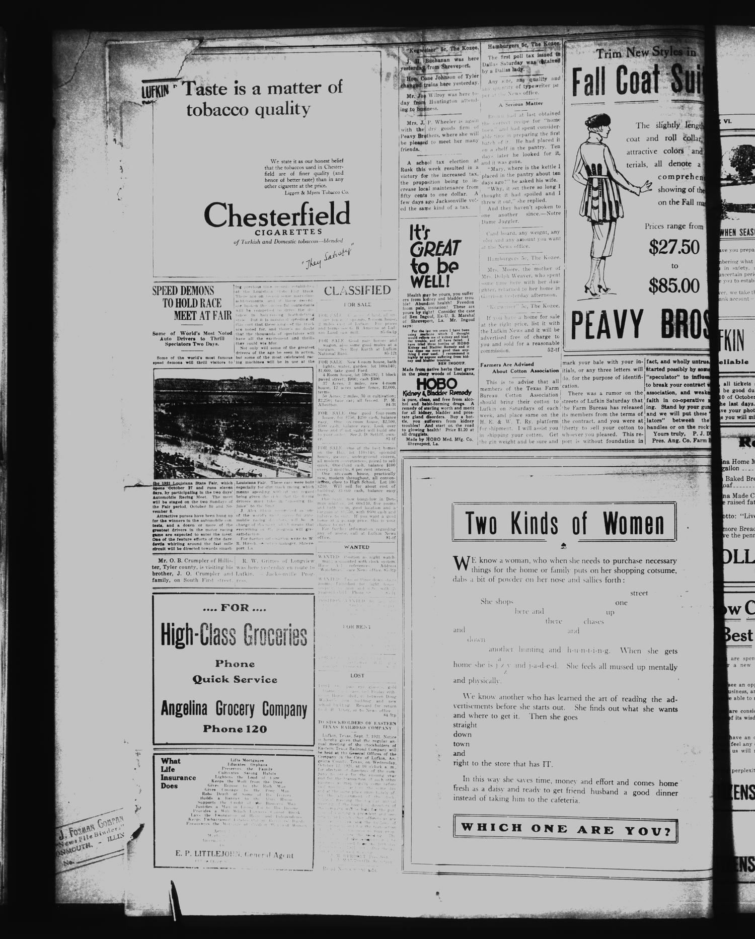Lufkin Daily News (Lufkin, Tex.), Vol. 6, No. 285, Ed. 1 Monday, October 3, 1921
                                                
                                                    [Sequence #]: 4 of 4
                                                