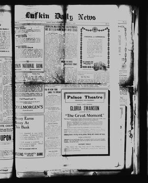 Primary view of object titled 'Lufkin Daily News (Lufkin, Tex.), Vol. 7, No. 77, Ed. 1 Wednesday, February 1, 1922'.