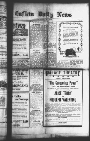 Primary view of object titled 'Lufkin Daily News (Lufkin, Tex.), Vol. [7], No. 223, Ed. 1 Saturday, July 22, 1922'.