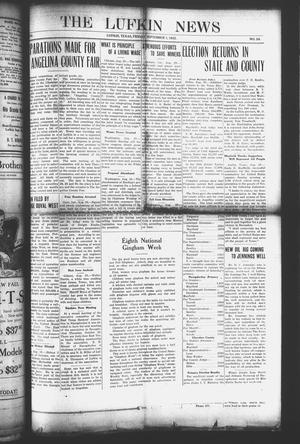 Primary view of object titled 'The Lufkin News (Lufkin, Tex.), Vol. [17], No. 24, Ed. 1 Friday, September 1, 1922'.