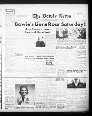 Primary view of object titled 'The Bowie News (Bowie, Tex.), Vol. 37, No. 40, Ed. 1 Thursday, December 18, 1958'.