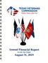 Primary view of Texas Veterans Commission Annual Financial Report: 2019
