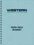 Primary view of Western Texas College Operating Budget: 2021