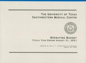 Primary view of object titled 'University of Texas Southwestern Medical Center Operating Budget: 2021'.