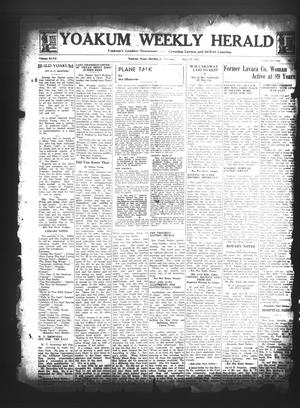 Primary view of object titled 'Yoakum Weekly Herald (Yoakum, Tex.), Vol. 47, No. 5, Ed. 1 Thursday, April 29, 1943'.
