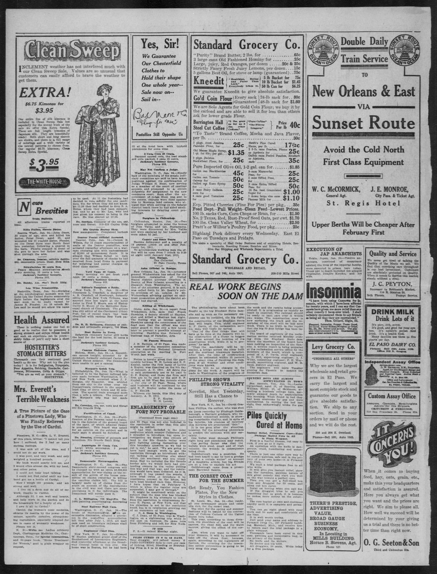 El Paso Herald (El Paso, Tex.), Ed. 1, Tuesday, January 24, 1911
                                                
                                                    [Sequence #]: 2 of 10
                                                