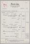 Primary view of [Invoice for Transport Fee, June 1952]