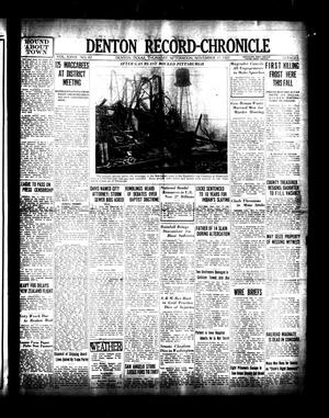 Primary view of object titled 'Denton Record-Chronicle (Denton, Tex.), Vol. 27, No. 82, Ed. 1 Thursday, November 17, 1927'.