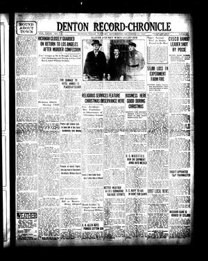 Primary view of object titled 'Denton Record-Chronicle (Denton, Tex.), Vol. 27, No. 116, Ed. 1 Tuesday, December 27, 1927'.