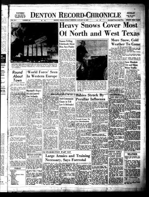 Primary view of object titled 'Denton Record-Chronicle (Denton, Tex.), Vol. 45, No. 139, Ed. 1 Sunday, January 25, 1948'.