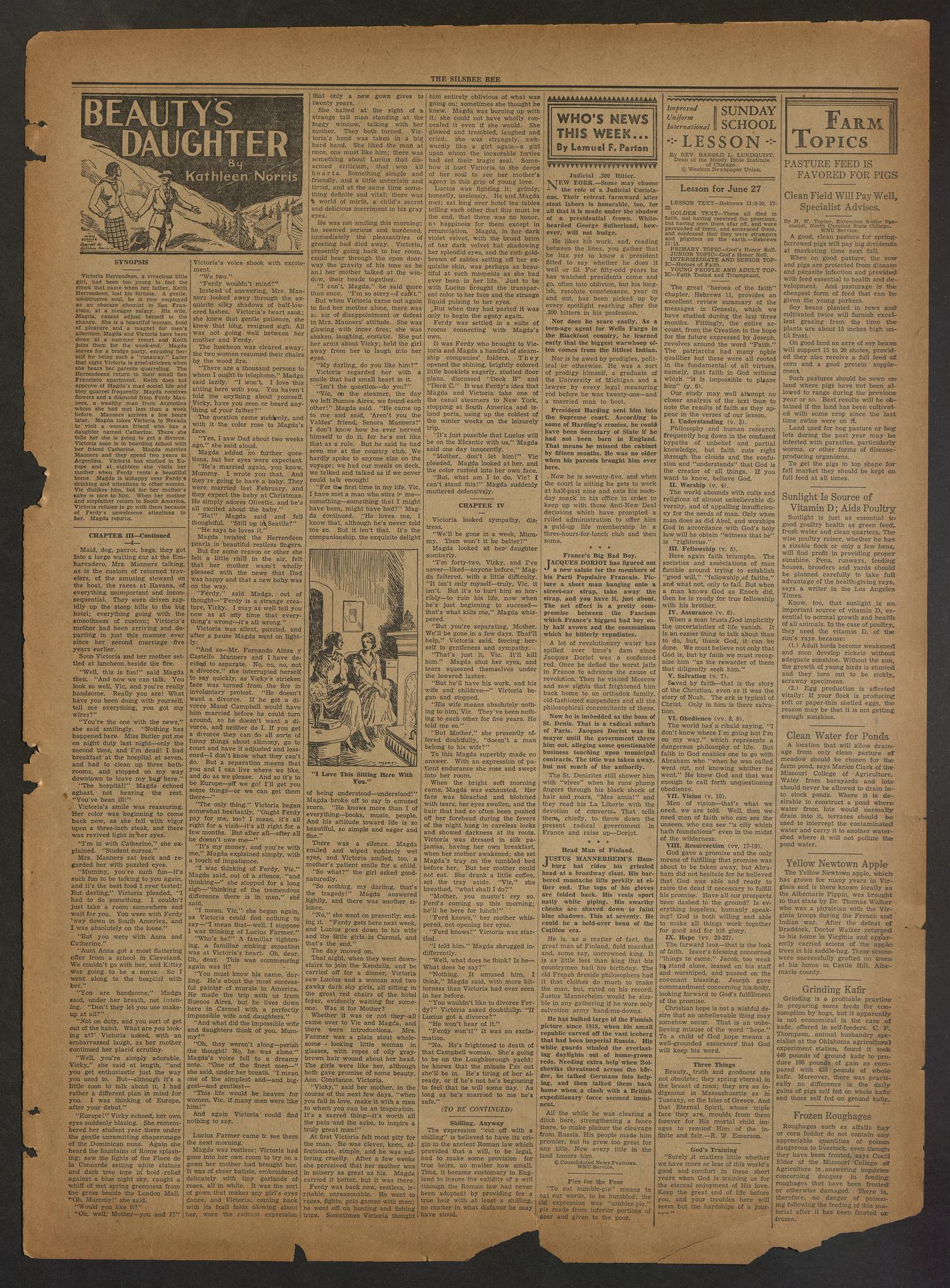 The Silsbee Bee (Silsbee, Tex.), Vol. 19, No. 25, Ed. 1 Thursday, June 24, 1937
                                                
                                                    [Sequence #]: 3 of 18
                                                