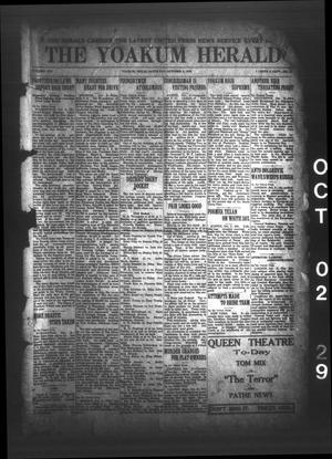 Primary view of object titled 'The Yoakum Herald (Yoakum, Tex.), Vol. 25, No. 73, Ed. 1 Saturday, October 2, 1920'.