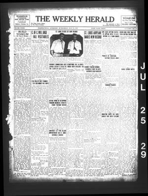 Primary view of object titled 'The Weekly Herald (Yoakum, Tex.),, Vol. 33, No. 17, Ed. 1 Thursday, July 25, 1929'.