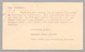 Postcard: [Letter from the Eastman Kodak Company to D. W. Kempner, November 23,…
