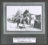 Photograph: [Mounted Flag Bearers at Johnson County Fair]