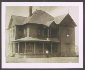 Primary view of object titled '[Mary Emory Outside Her Home]'.