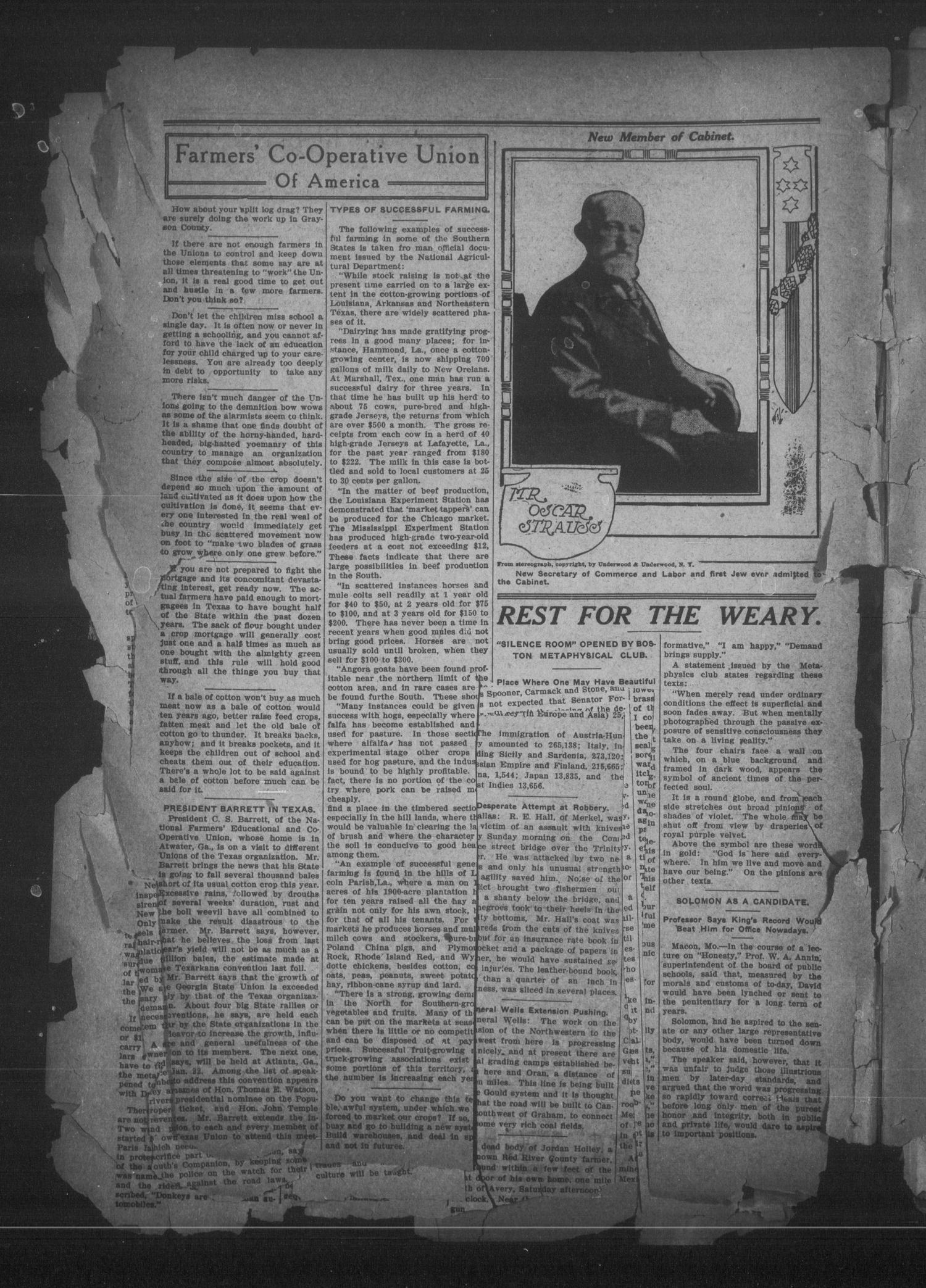 The Nocona News (Nocona, Tex.), Vol. 2, No. 32, Ed. 1 Thursday, January 17, 1907
                                                
                                                    [Sequence #]: 4 of 14
                                                