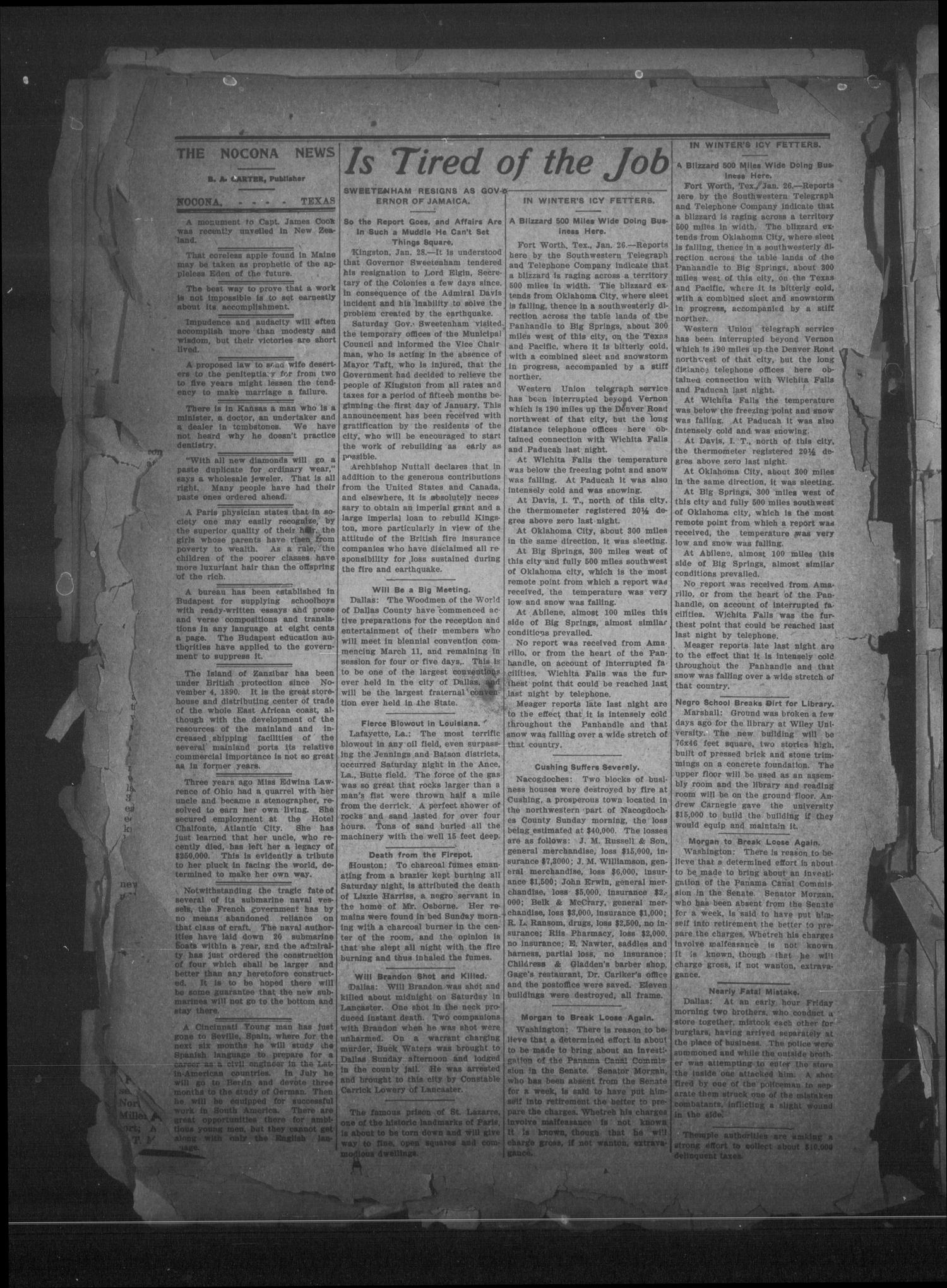 The Nocona News (Nocona, Tex.), Vol. 2, No. 34, Ed. 1 Thursday, January 31, 1907
                                                
                                                    [Sequence #]: 2 of 8
                                                