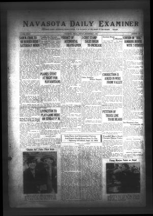 Primary view of object titled 'Navasota Daily Examiner (Navasota, Tex.), Vol. 34, No. 180, Ed. 1 Friday, September 9, 1932'.