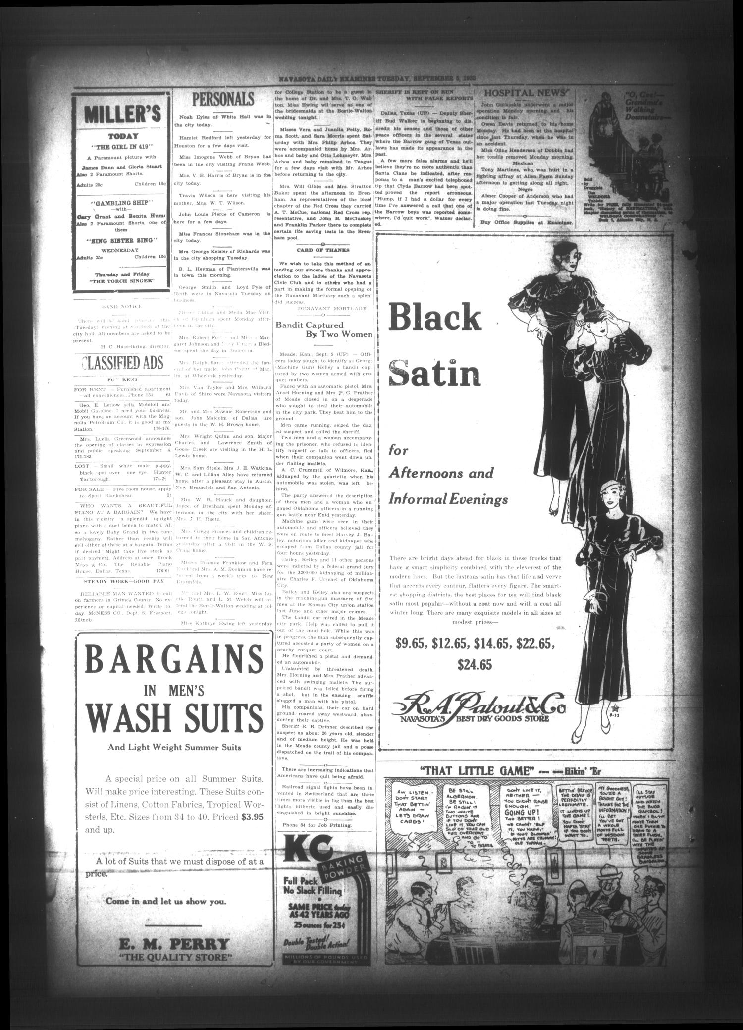 Navasota Daily Examiner (Navasota, Tex.), Vol. 35, No. 176, Ed. 1 Tuesday, September 5, 1933
                                                
                                                    [Sequence #]: 4 of 4
                                                