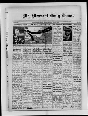 Primary view of object titled 'Mt. Pleasant Daily Times (Mount Pleasant, Tex.), Vol. 26, No. [26], Ed. 1 Thursday, April 13, 1944'.