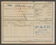 Primary view of [Collin County Tax Receipt #5762]