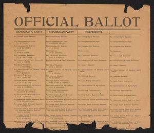 Primary view of object titled '[Official Collin County Election Ballot]'.