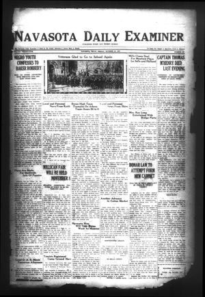 Primary view of object titled 'Navasota Daily Examiner (Navasota, Tex.), Vol. 25, No. 232, Ed. 1 Friday, October 20, 1922'.