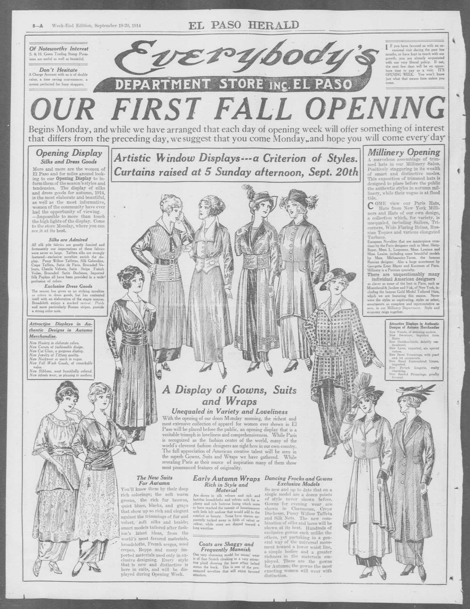 El Paso Herald (El Paso, Tex.), Ed. 1, Saturday, September 19, 1914
                                                
                                                    [Sequence #]: 8 of 28
                                                