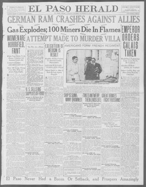 Primary view of object titled 'El Paso Herald (El Paso, Tex.), Ed. 1, Tuesday, October 27, 1914'.