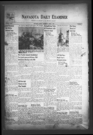 Primary view of object titled 'Navasota Daily Examiner (Navasota, Tex.), Vol. 47, No. 17, Ed. 1 Wednesday, April 1, 1942'.