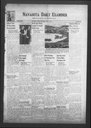 Primary view of object titled 'Navasota Daily Examiner (Navasota, Tex.), Vol. 47, No. 220, Ed. 1 Wednesday, November 25, 1942'.