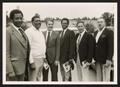 Photograph: [Photograph of Lee Brown with Five Police Chiefs]