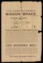 Thumbnail image of item number 1 in: '[Advertisement: The Texas Automatic Wagon Brake]'.