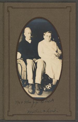 Primary view of object titled '[Portrait of Mr. & Mrs. Click]'.