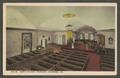Primary view of [Postcard of the Interior of Old St. John's Church]