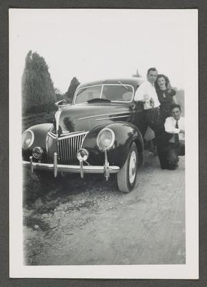 Primary view of object titled '[People Posing with Automobile]'.