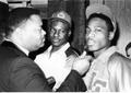 Photograph: [Disc jockey Alvin "Boom Boom" Jackson, Kenneth Hockless and Tracie W…