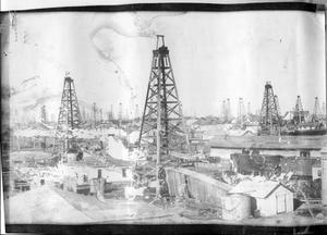 Primary view of object titled '[Burkburnett Oil Boom Panorama]'.