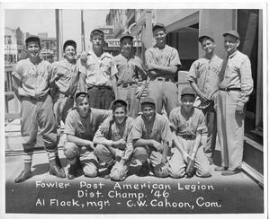 Primary view of object titled '[Fowler Post American Legion Baseball Team]'.