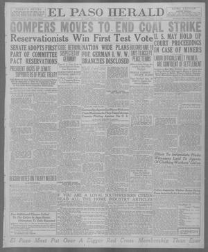 Primary view of object titled 'El Paso Herald (El Paso, Tex.), Ed. 1, Friday, November 7, 1919'.