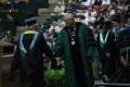 Photograph: [Student at Masters Commencement Ceremony]