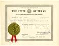 Text: [Certificate by Governor Beauford H. Jester commissioning T. N. Carsw…