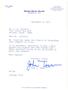 Letter: [Letter from Senator John G. Tower to T. N. Carswell - September 8, 1…