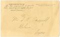 Text: [War Department issued Change of Address postcard from 2nd. Lt. Ashle…