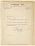 Primary view of [Letter from J. J. Mariner to T. N. Carswell - February 13, 1946]