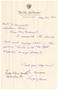 Letter: [Letter from Sargi Jones to T. N. Carswell - May 28, 1944]