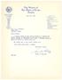 Primary view of [Letter from Senator David W. Ratliff to T. N. Carswell - July 18, 1961]