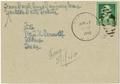 Primary view of [Postcard from Sarah Anna Simmons Crane addressed to T. N. Carswell - April 27, 1940]