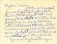 Letter: [Letter from Sarah Anna Simmons Crane to T. N. Carswell - 1961]